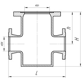 Подставка пожарная фланцевая тип PPF DN 100, 150